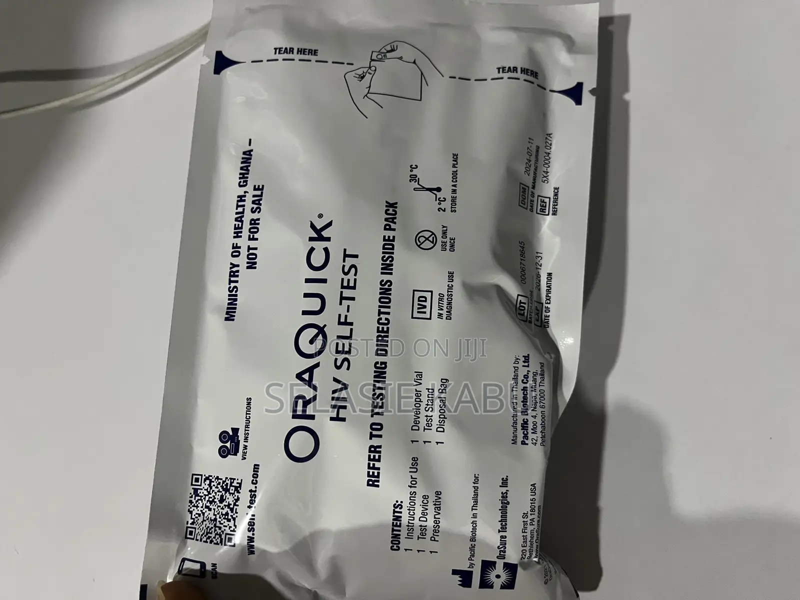 HIV Oraquick Self Test Kit