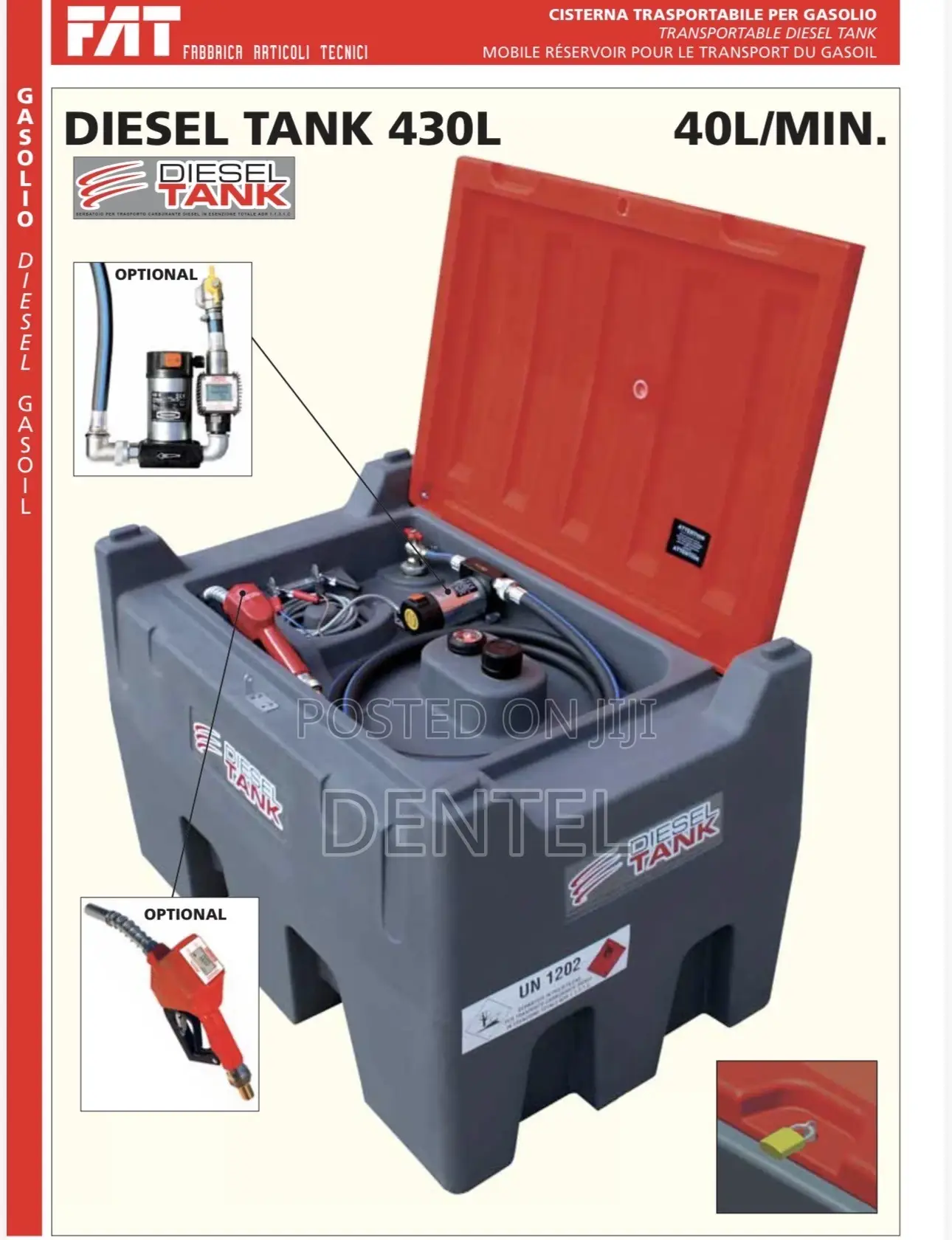 Diesel Tank With Pump 430L