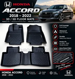 Honda Accord 2018 - 2022 Floor Mat 3D,5D CUSTOM MADE