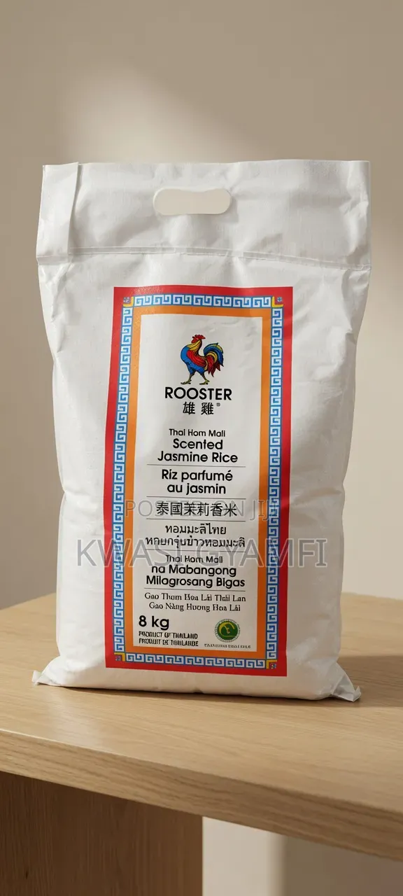 Rooster Scented Jasmine Rice 8kg
