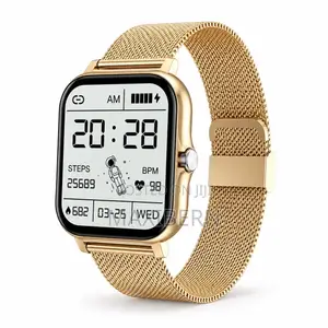 Besundy Smart Watch Bluetooth Calling Sports Watch – Gold