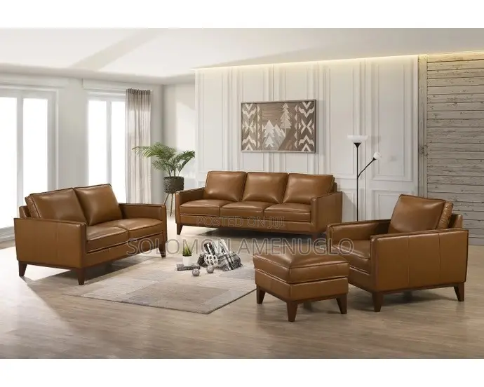 Pure Leather Sofa Set
