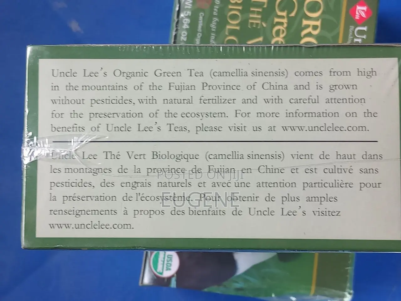 Uncle Lee's Organic Green Tea 100 Tea Bags (160g)