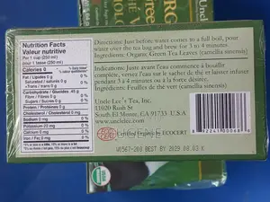 Uncle Lee's Organic Green Tea 100 Tea Bags (160g)