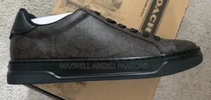 Coach High Line Sneaker in Signature Canvas in Walnut Black