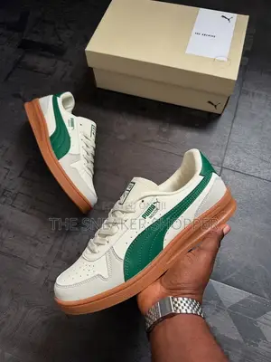 Puma Indoor OG the Archive Collection - White Green Gum Sole
