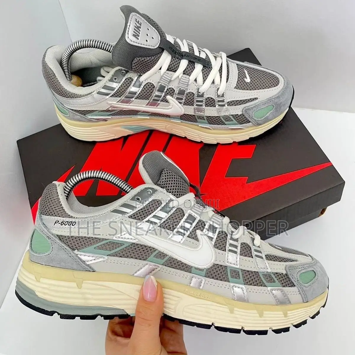 Nike P-6000 Premium "Flat Pewter / Light Army"