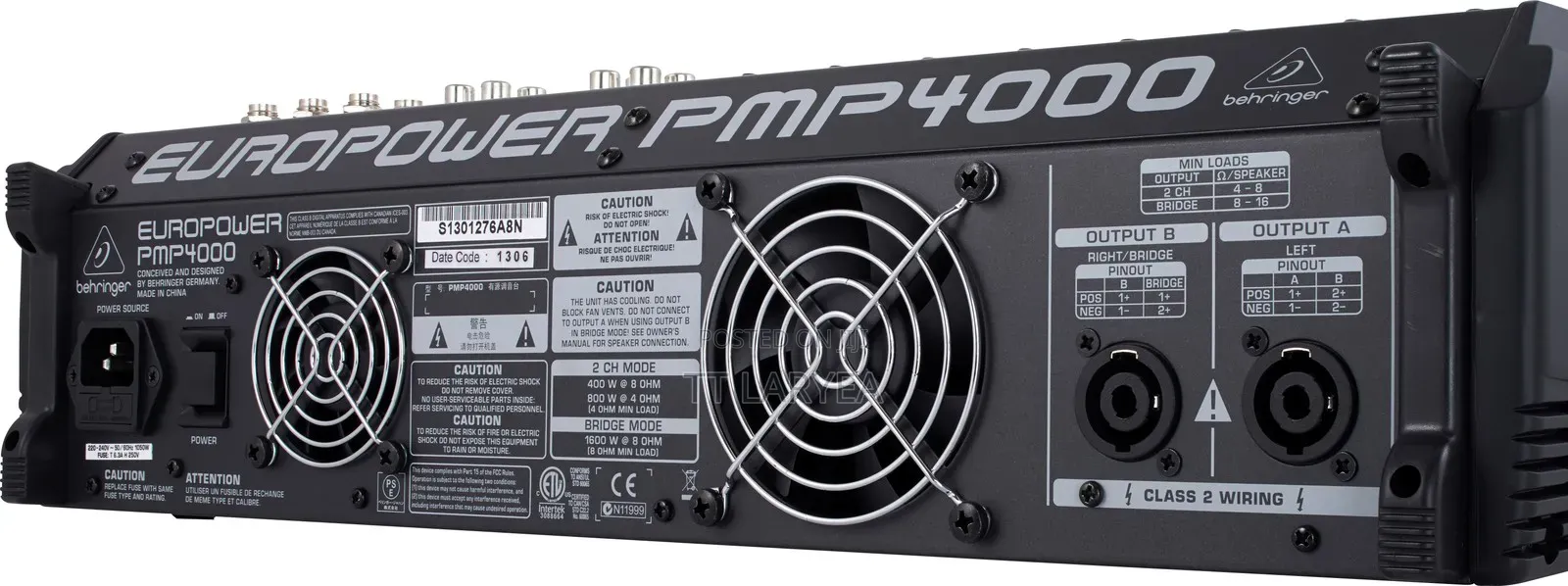 Behringer PMP4000 1600watts Mixer Amplifier