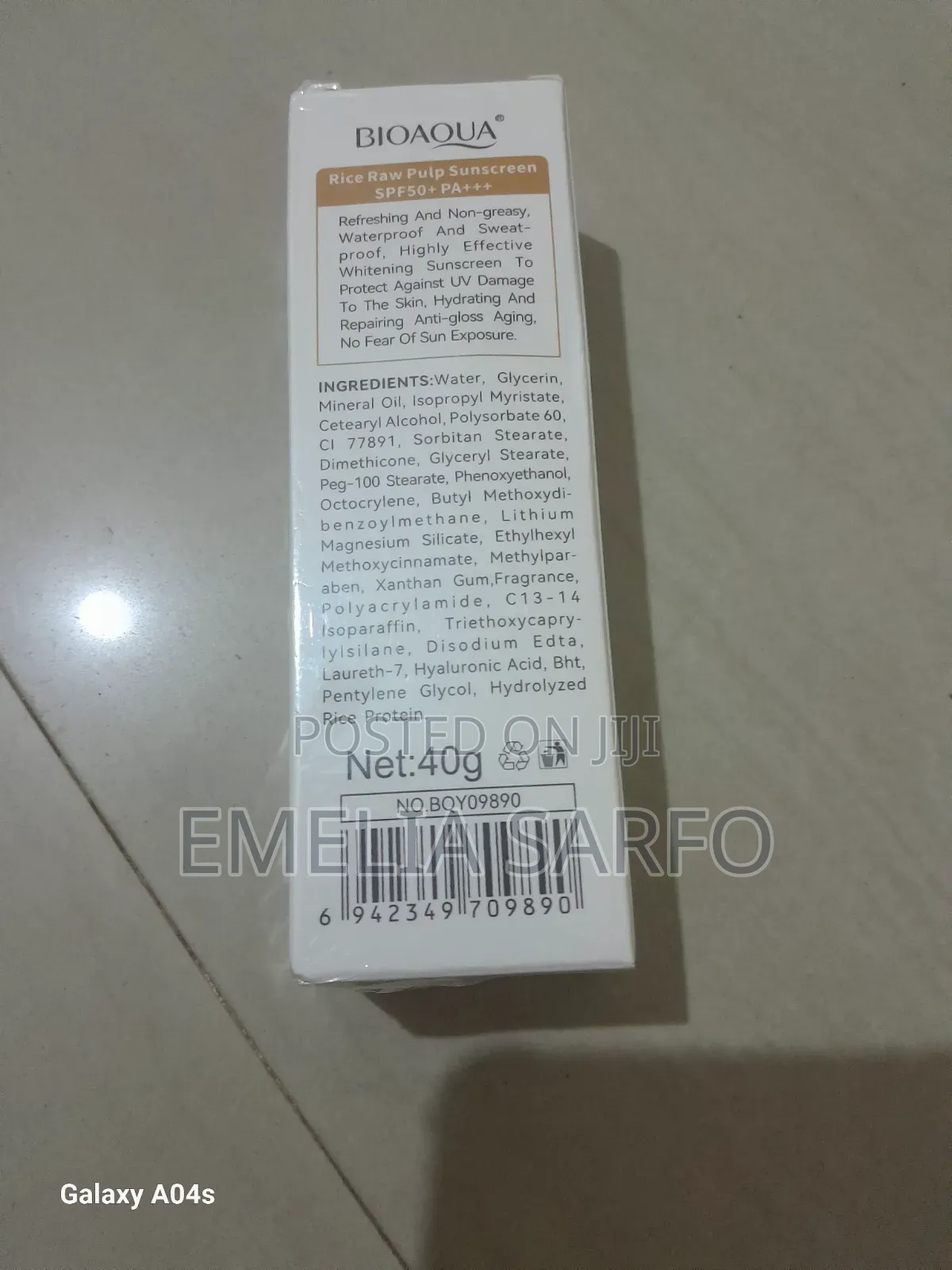 BIOAQUA Rice Raw Pulp Sunscreen