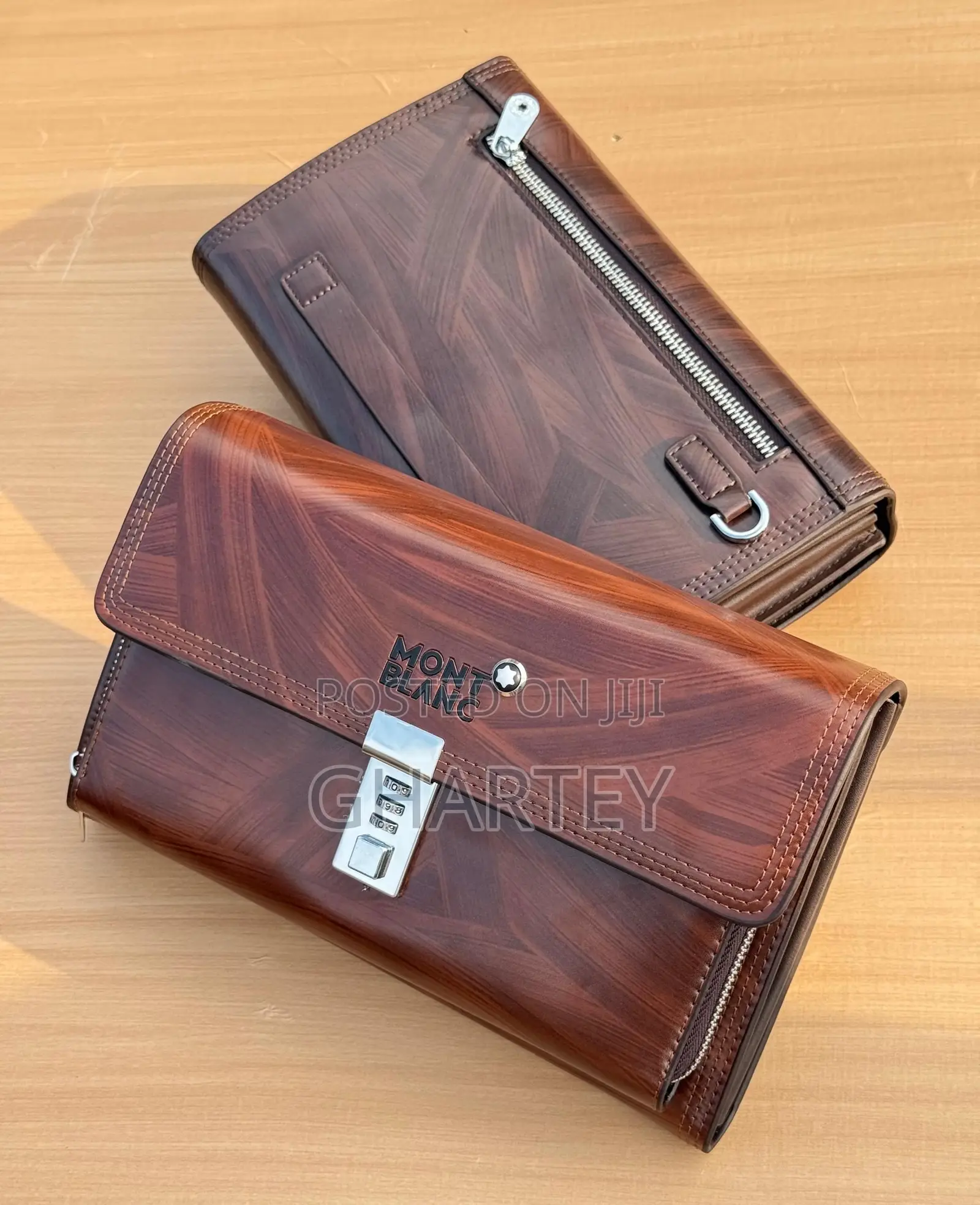 Luxury Montblanc Men’s Leather Clutch Wallet