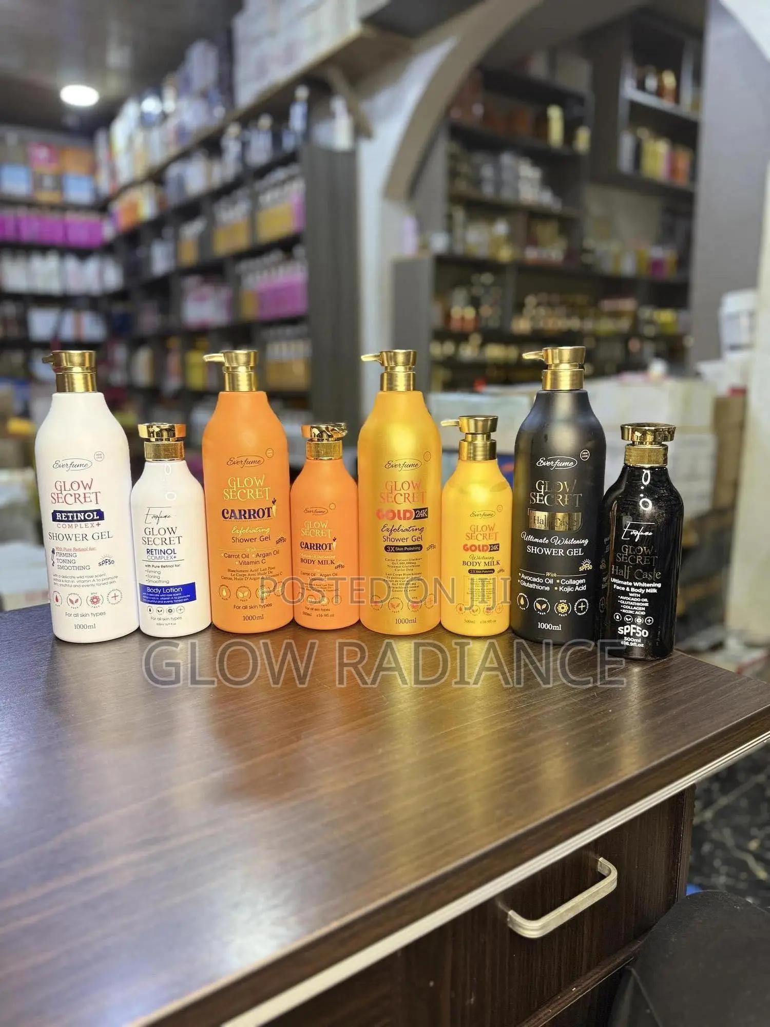 Glow Secret Lotion and Shower Gel