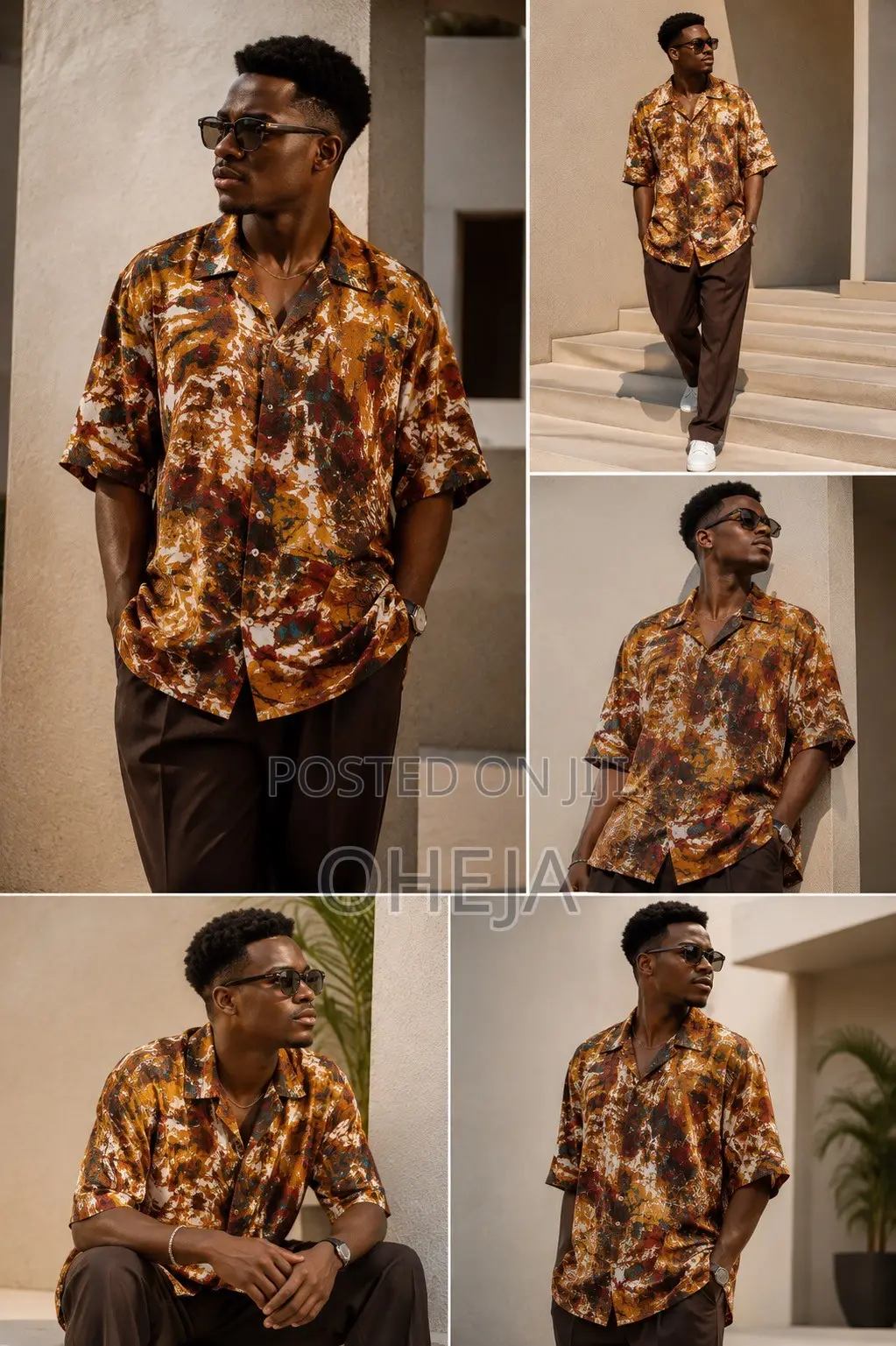 Vintage Shirt – Stylish Printed Casual Shirt | OHEJA