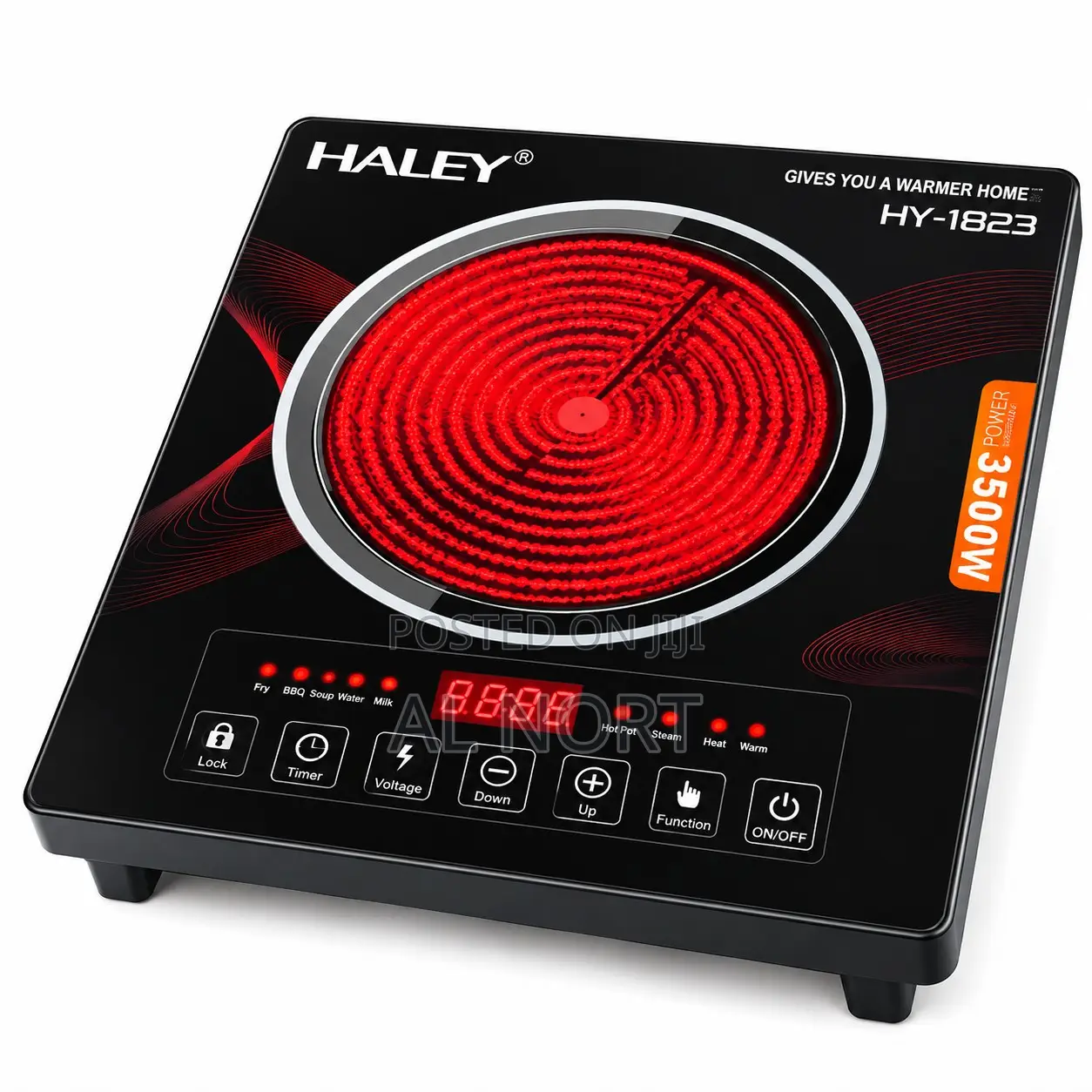 Electric Ceramic Cooktop – Touch Control Infrared Hot Plate With Timer