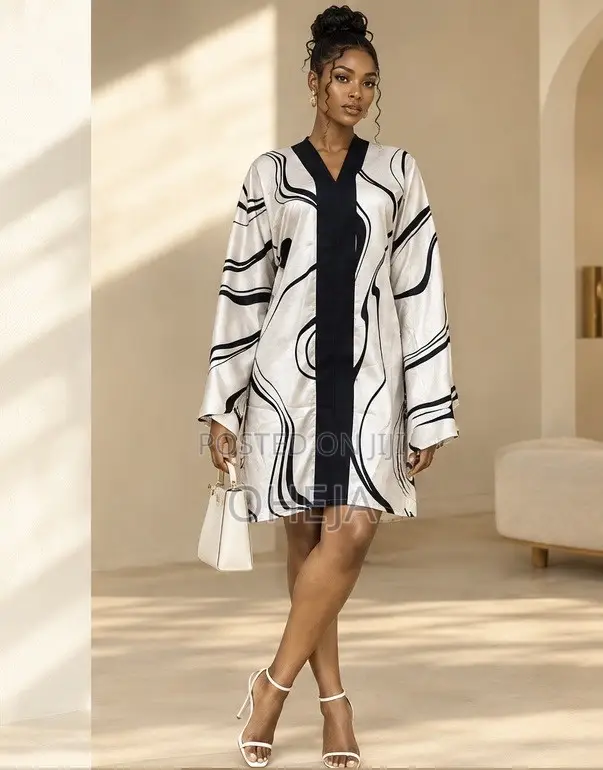 Women’s Short Gown Stylish Print Dress | OHEJA