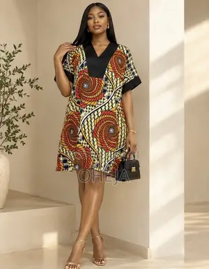 Women’s Short Gown Stylish Print Dress | OHEJA