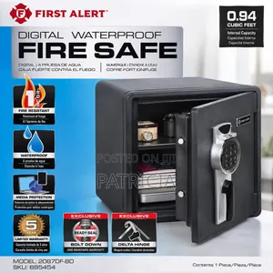 First Alert 2087df-Bd Digital Fireproof Waterproof Safe