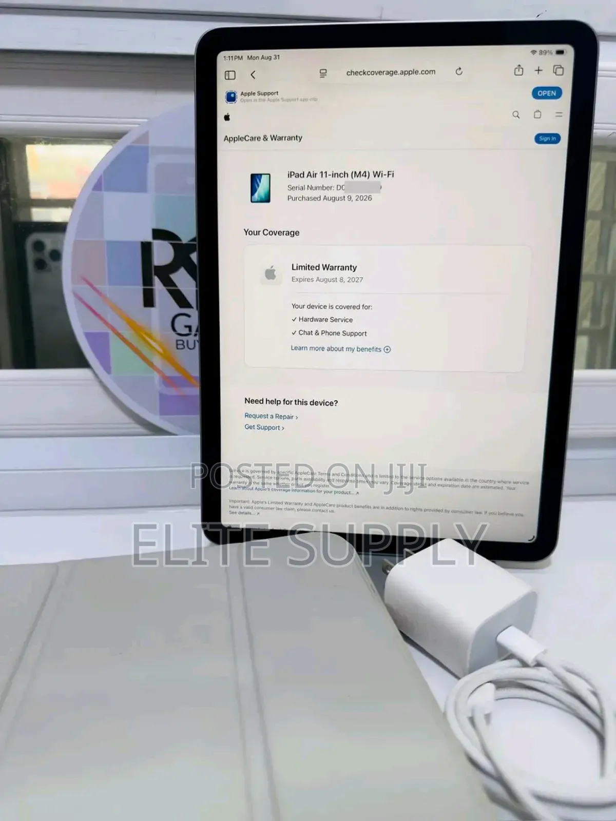 New Apple iPad Air 13 (2024) 256 GB Silver