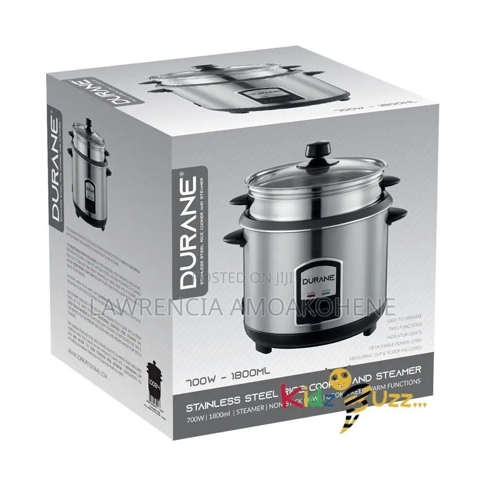 Stainless Steel Rice Cooker and Steamer (700w