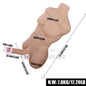 Unisex Half-Body Inverted Mold Penis Doll