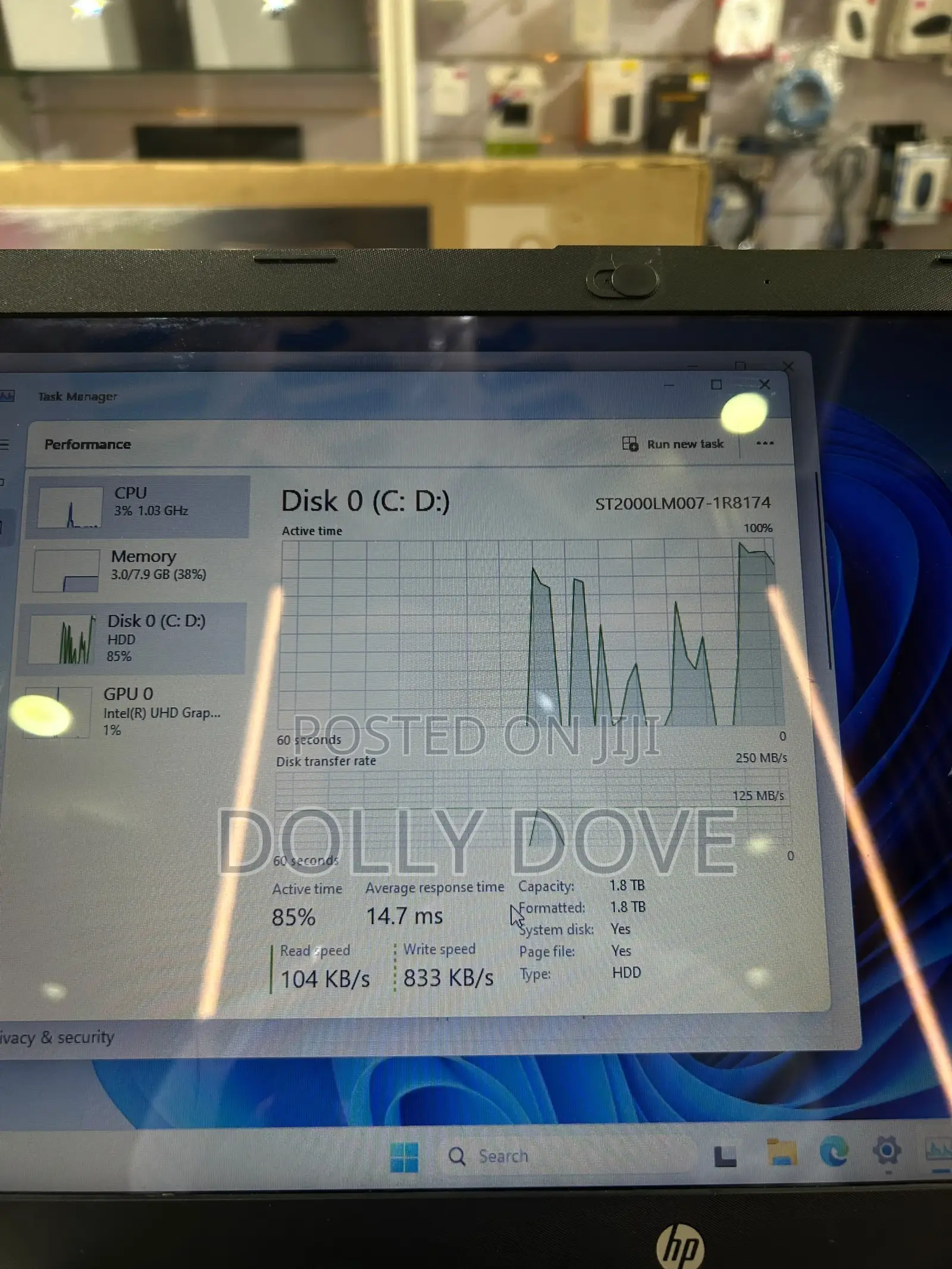 Laptop HP 15 8GB Intel Core i5 HDD 2T