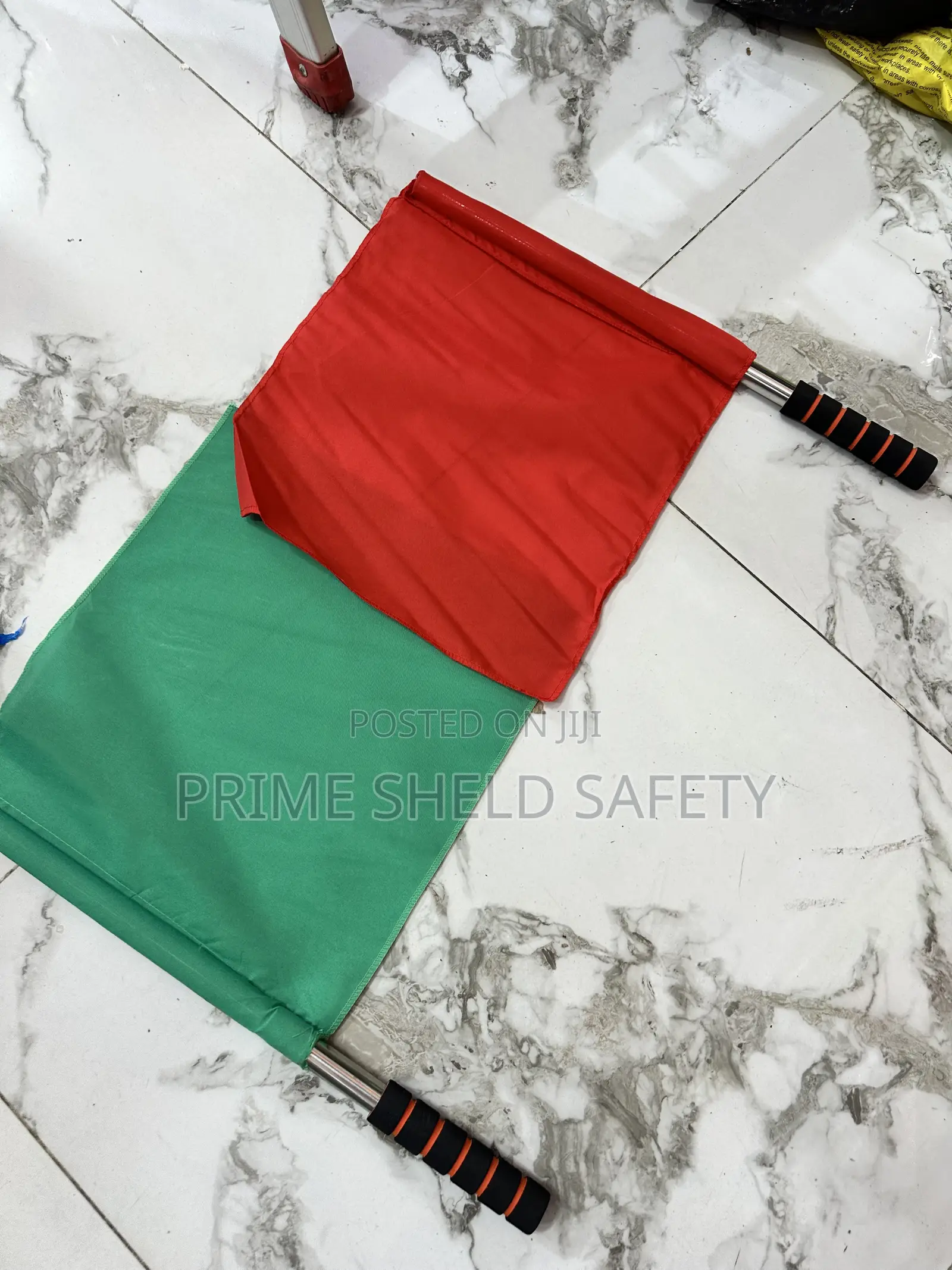 Red and Green Signal Flags