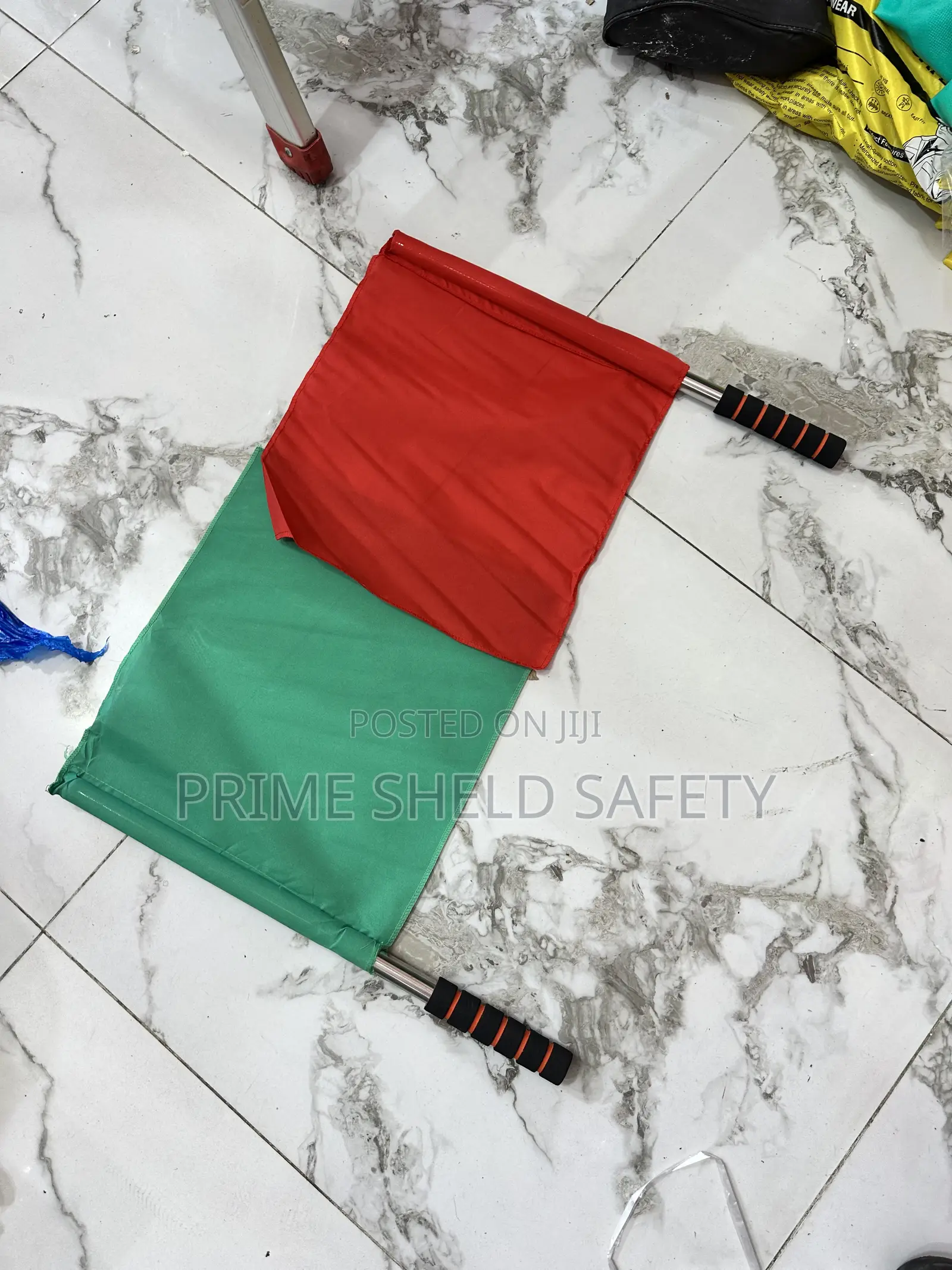 Red and Green Signal Flags