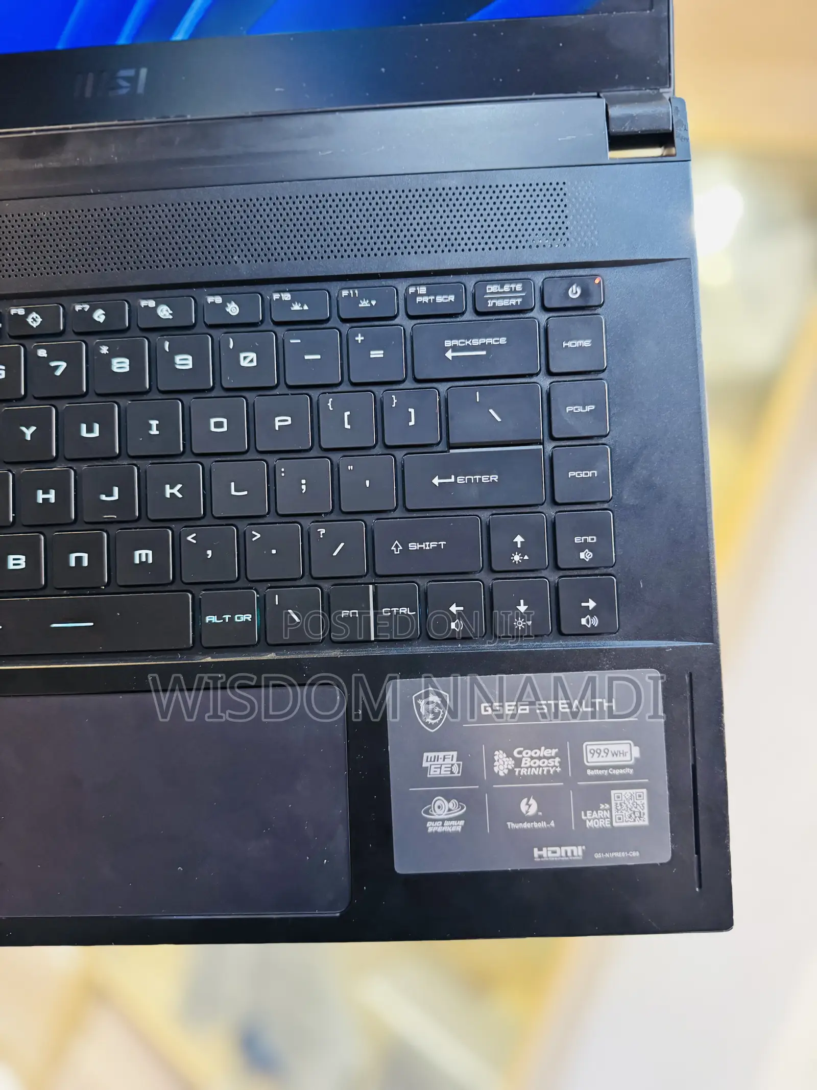 Laptop MSI GS66 Stealth 11UH 16GB Intel Core i7 SSD 512GB