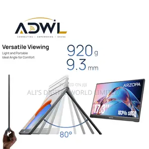 ARZOPA 17.3 Inches Portable Monitor – 1080P Gaming Laptop Monitor