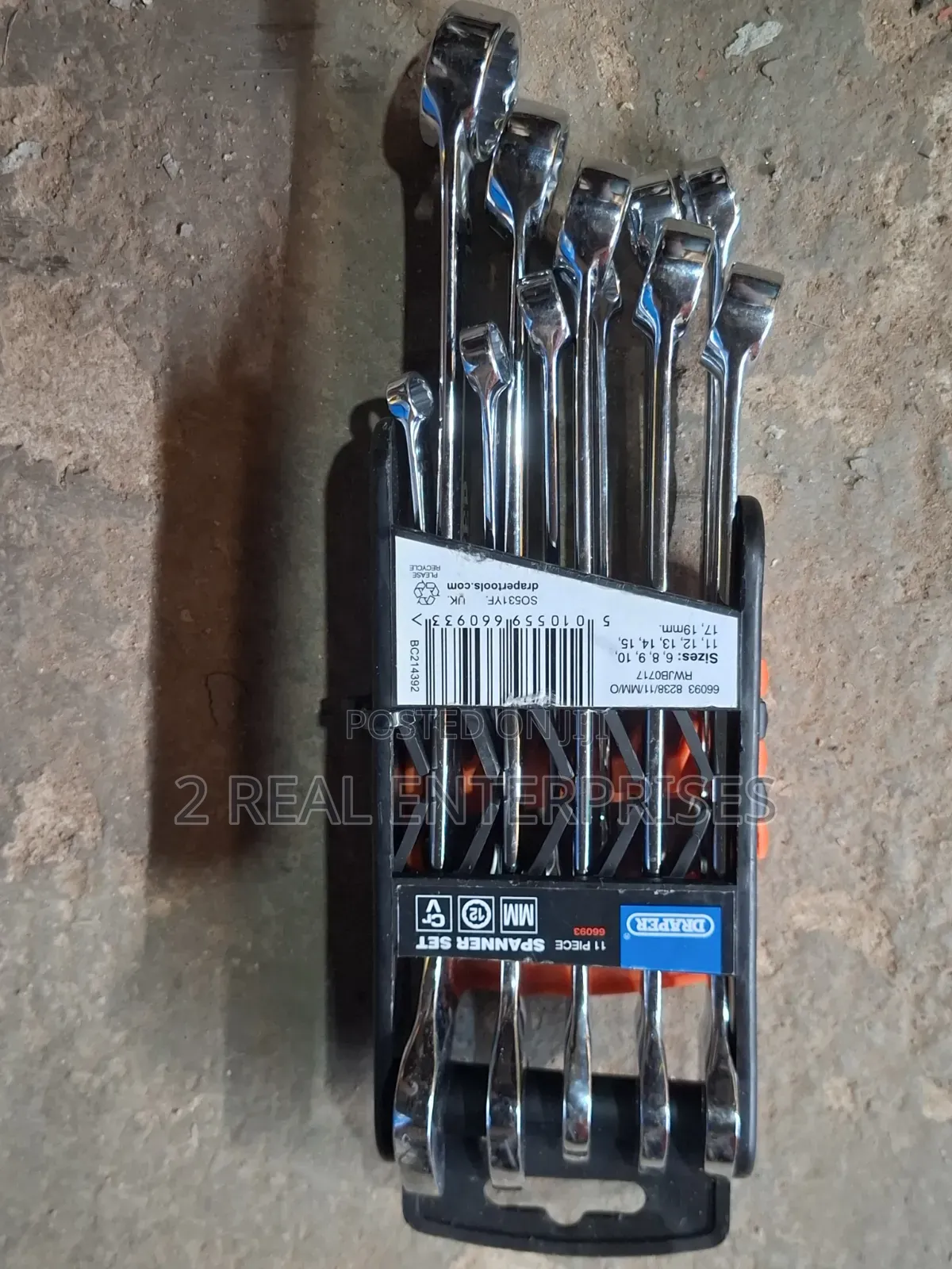Draper HI-TORQ 11-Piece Metric Combination Spanner Set 66093