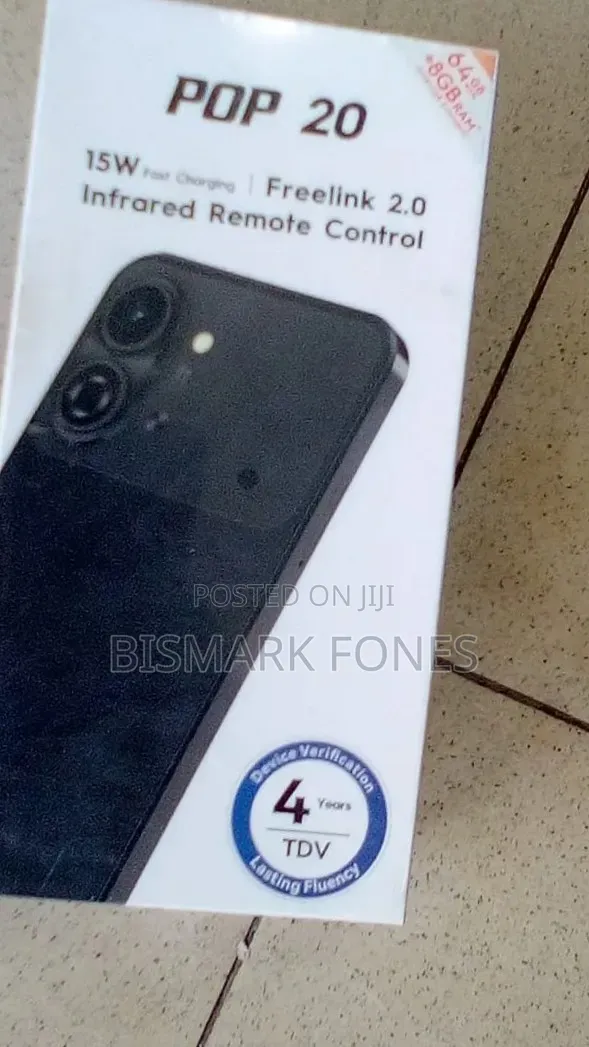 New Tecno Pop 20 64 GB Black