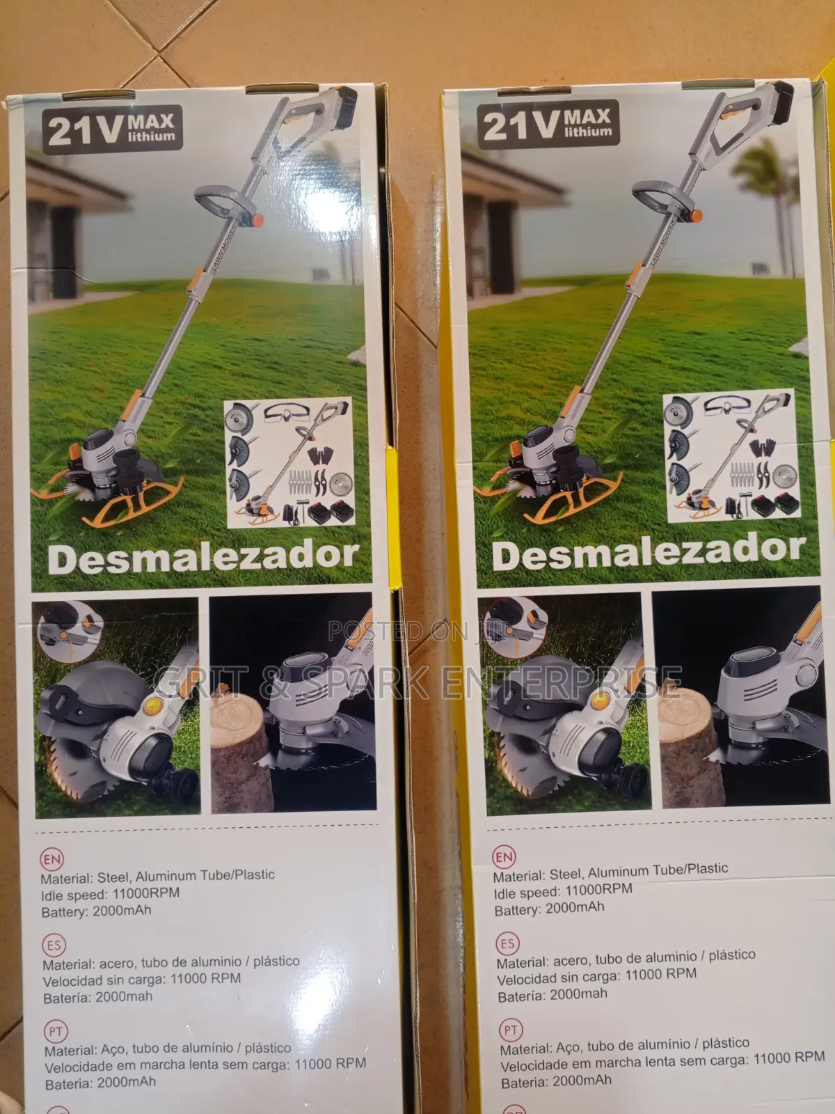 Andowl Cordless Grass Trimmer Q-Tw6 Grass Trimmer 21V,2 Batterys