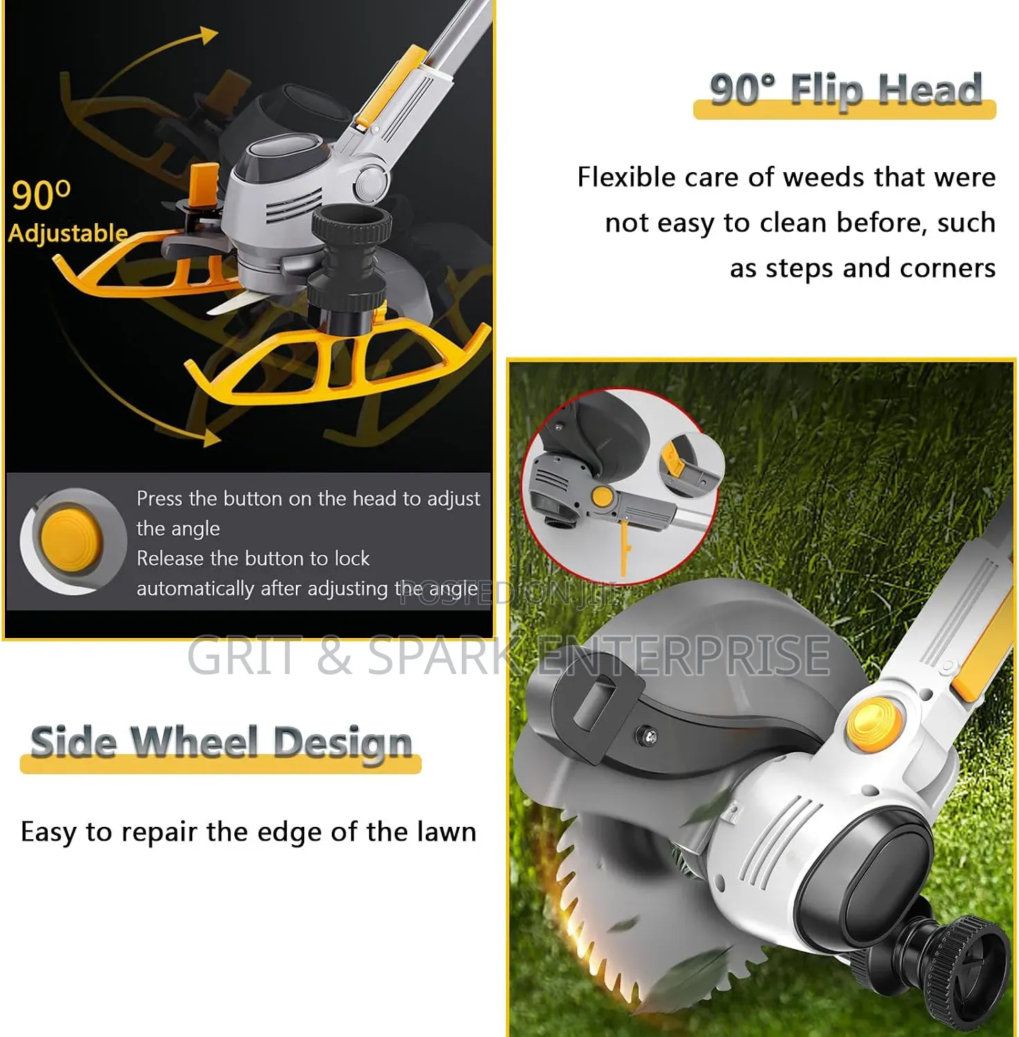Andowl Cordless Grass Trimmer Q-Tw6 Grass Trimmer 21V,2 Batterys