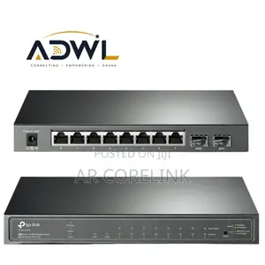 JetStream 10-Port Gigabit Smart Switch With 8-Port PoE+