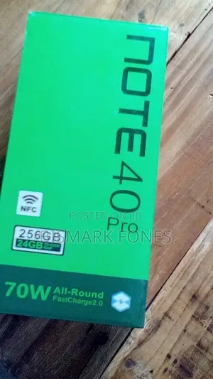 New Infinix Note 40 Pro 5G 256 GB Black