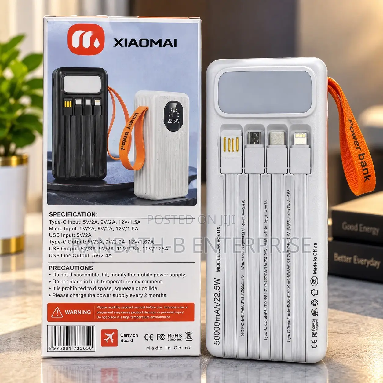 XIAOMAI 50000mAh 22.5W Power Bank – Power on the Go