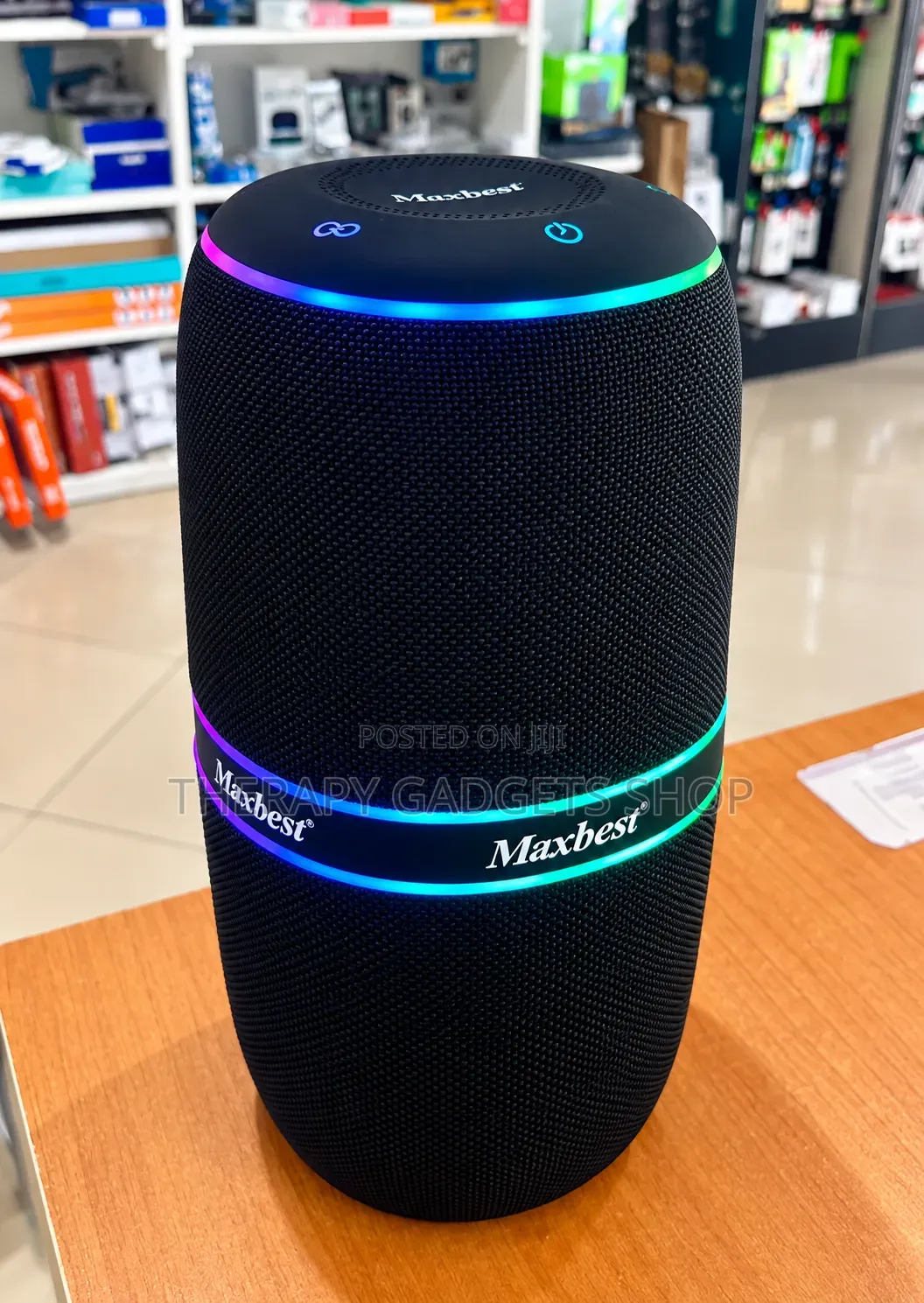 Maxbest M17 Pro RGB Sleek Waterproof Bluetooth Speaker - Black