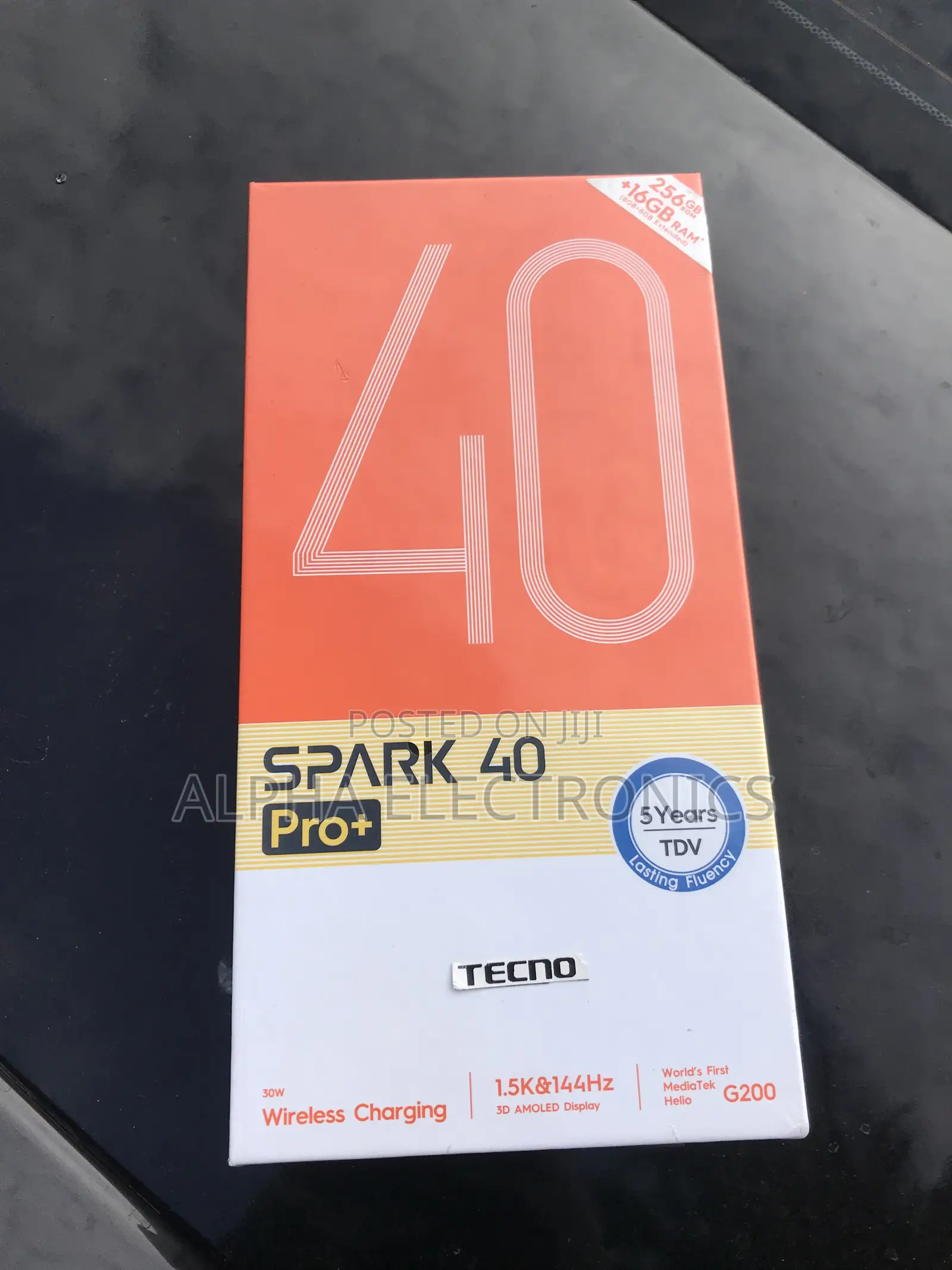 New Tecno Spark 40 Pro+ 256 GB Black
