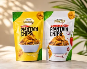 Plantain Chips-Plain and Spicy
