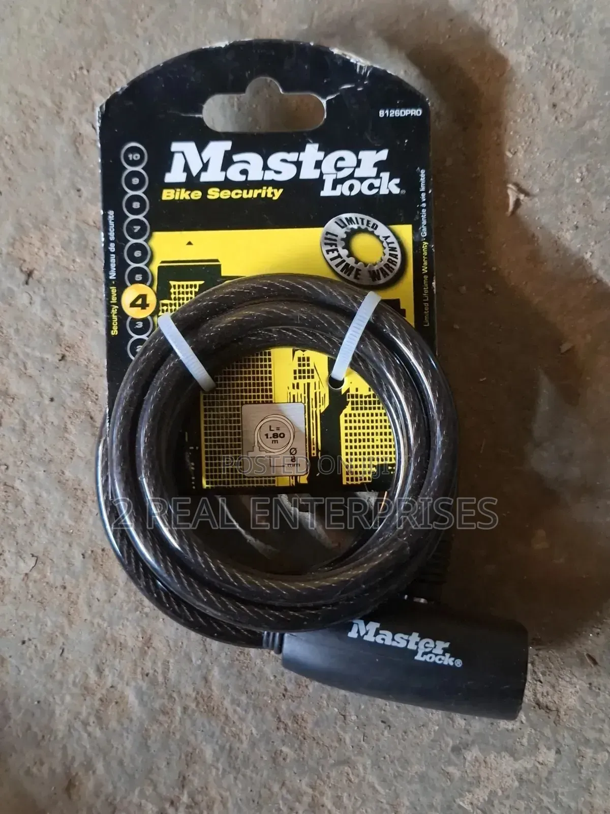 Master Lock 8126DPRO Self-Coiling Keyed Bike Cable Lock