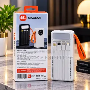 XIAOMAI 50000mAh 22.5W Power Bank – Smart, Powerful Convenient