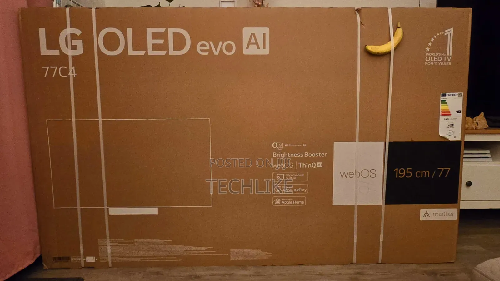77" LG Television Oled G6 EvoAi