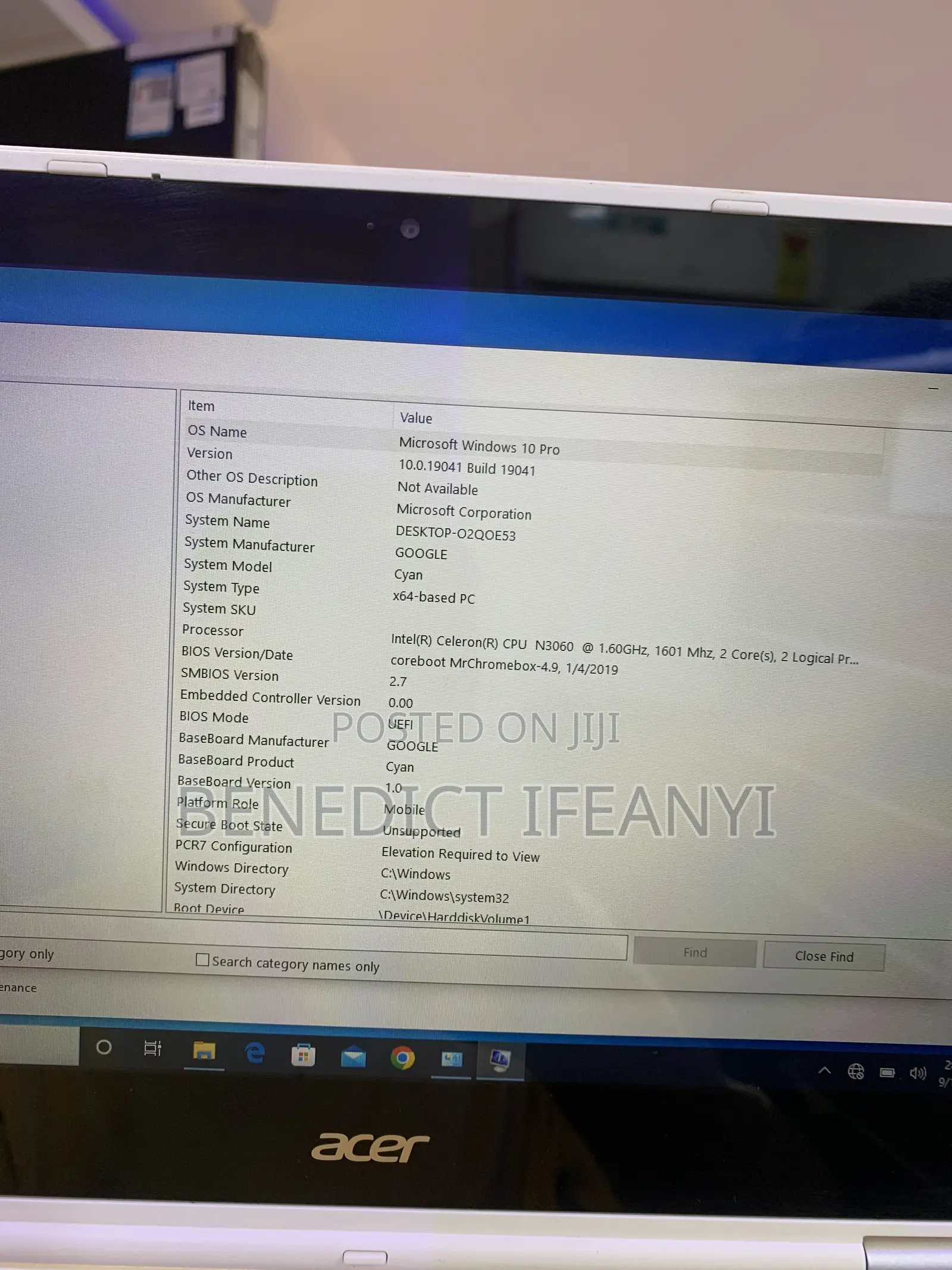 Laptop Acer Chromebook 11 4GB SSHD+SSD 140GB