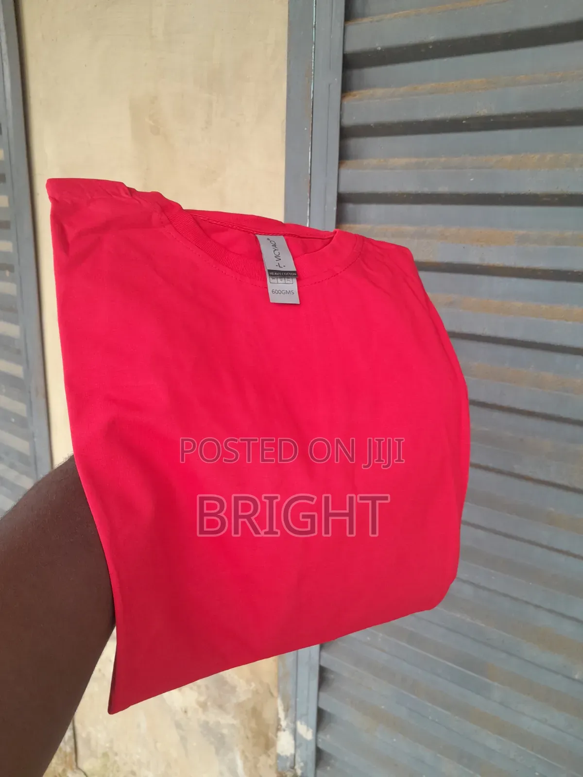 Plain Red T-Shirt. 600-1000gms Cotton