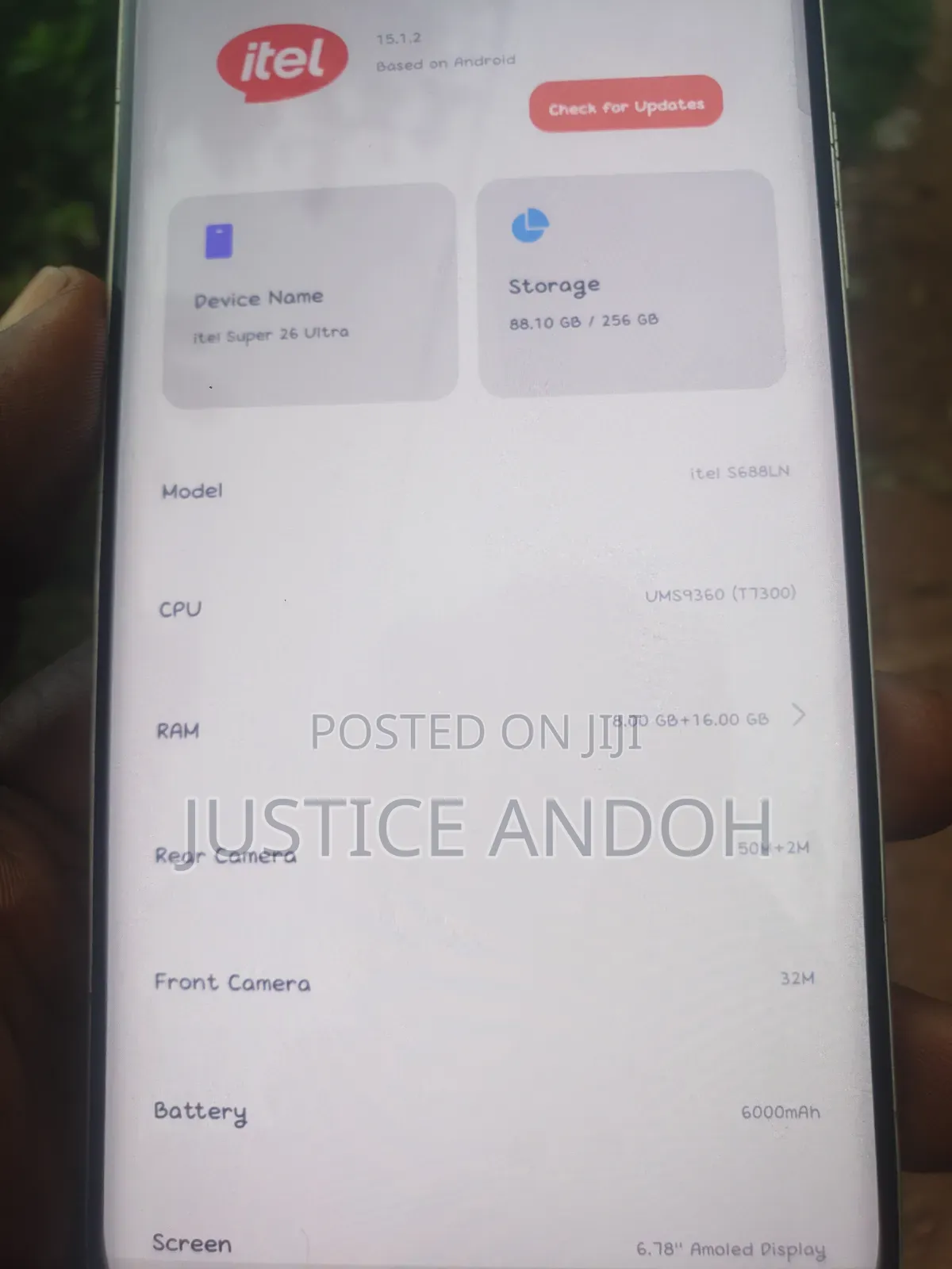 Itel S26 Ultra 256 GB Gold