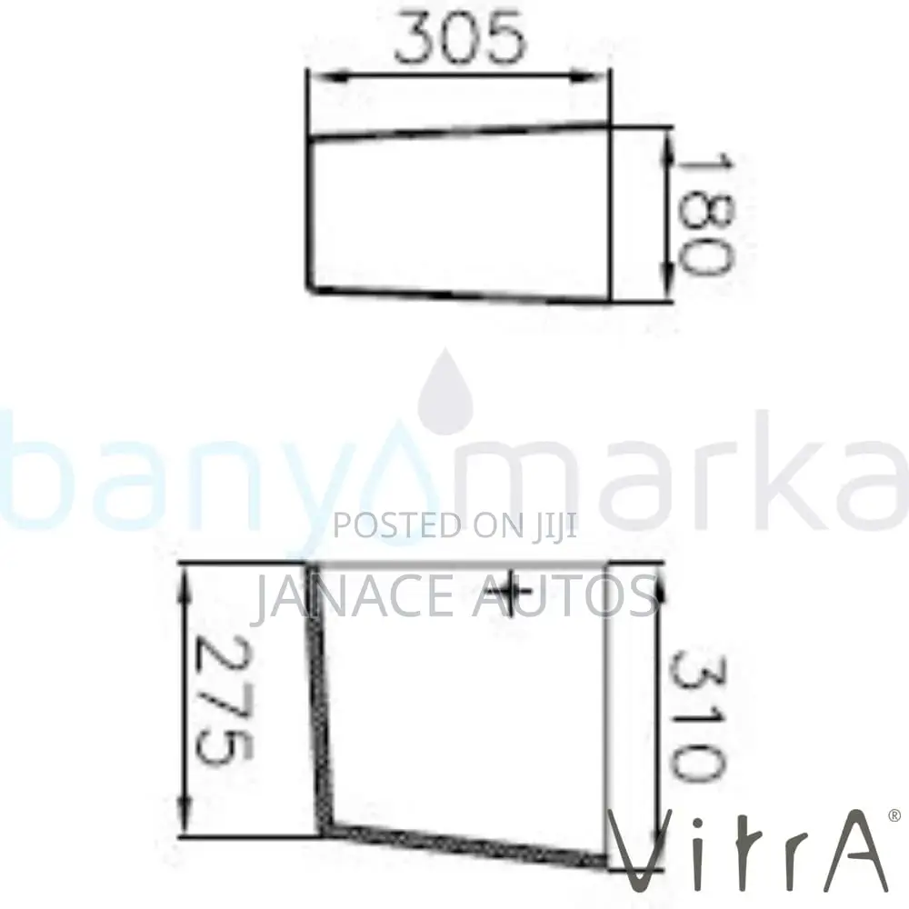 VitrA T4 Sink Ceramic Semi-Pedestal