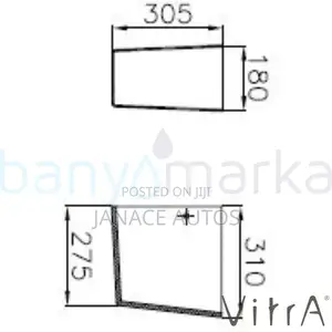 VitrA T4 Sink Ceramic Semi-Pedestal