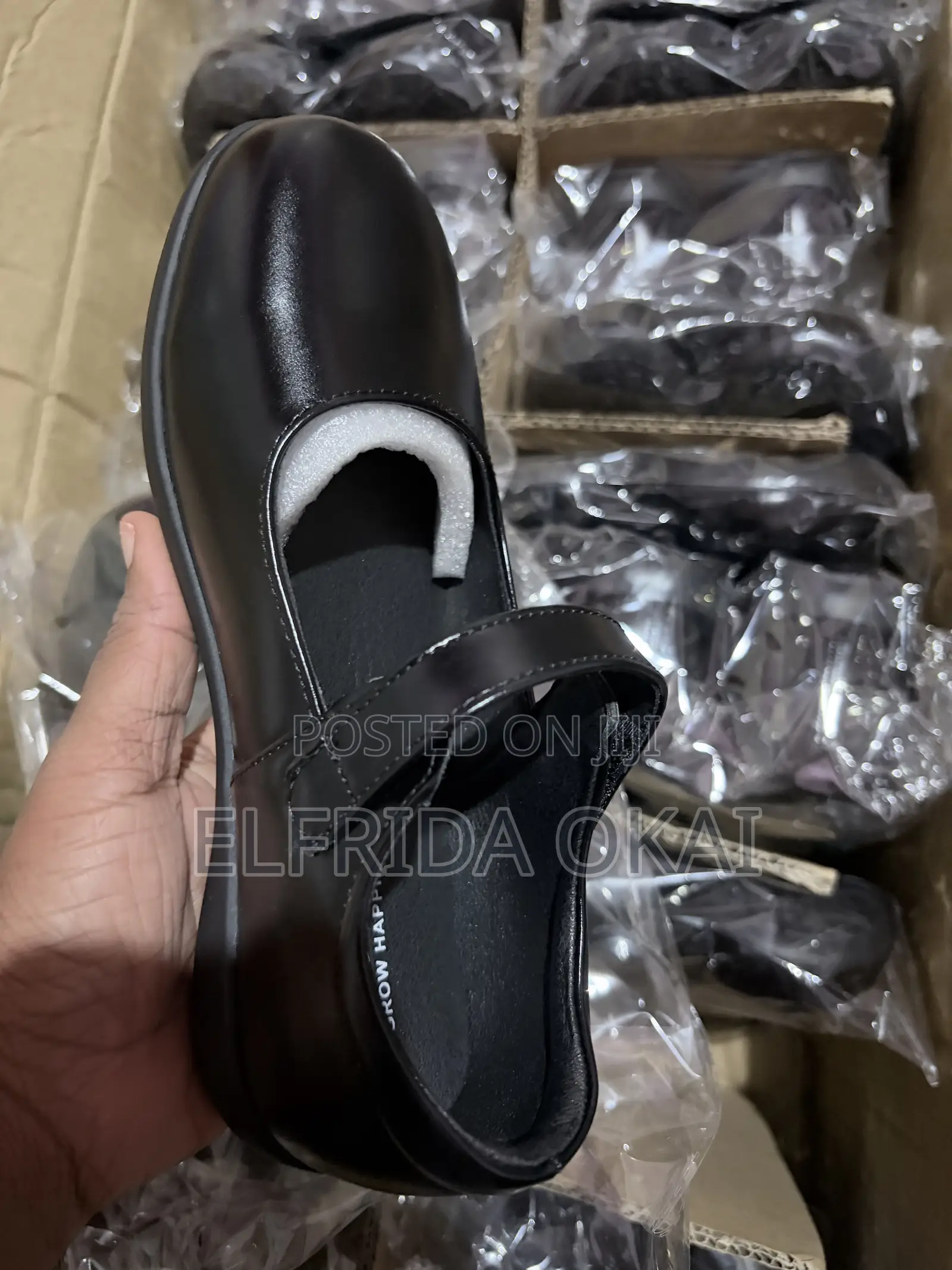 School Black Shoes