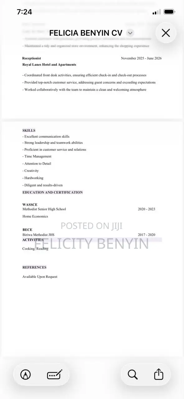 Hotel Administrator and Receptionist
