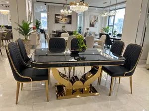 Black Dining Table With 6 Chairs
