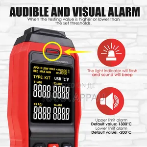 4-Channel Thermocouple Thermometer Data Logger.